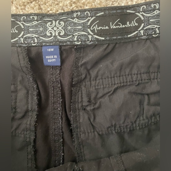 Gloria Vanderbilt Plus sz 18 Black Straight Leg Pants - Picture 4 of 5